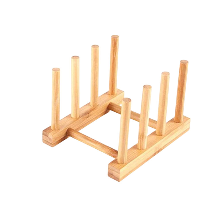 Frifoho Bamboo Wooden Dish Rack Dishes Drainboard Drying Drainer